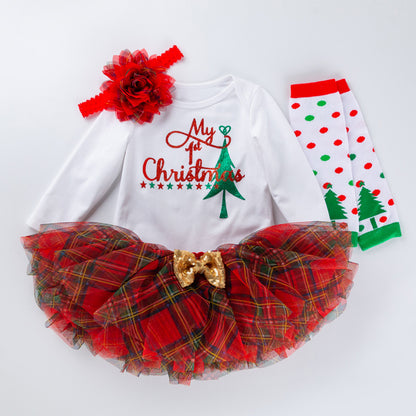 4 Piece Christmas Outfit for 21-23 Inch Reborn Dolls