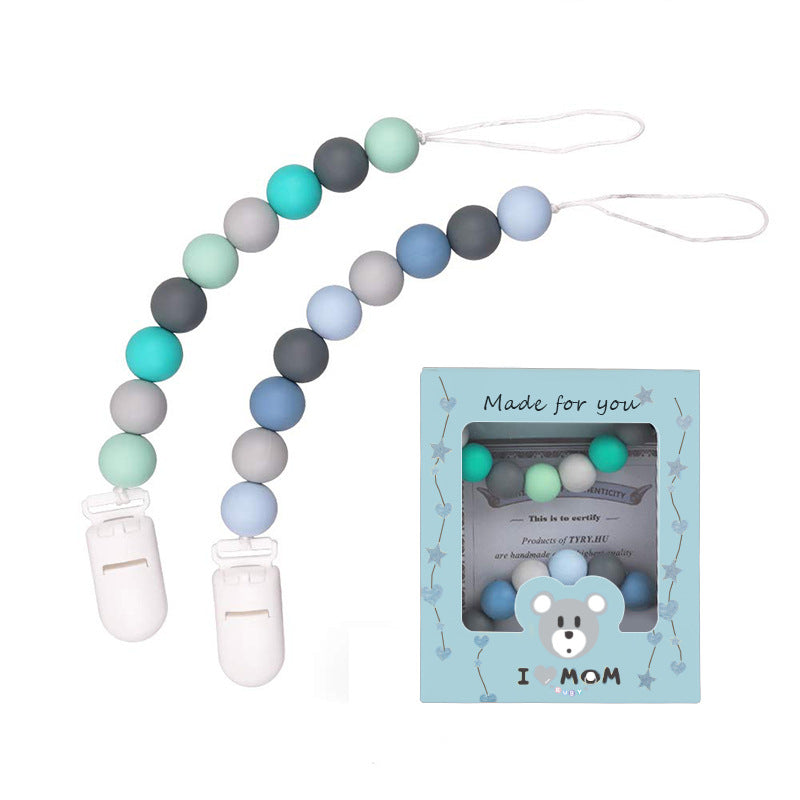 2 Pieces Silicone Pacifier Chain