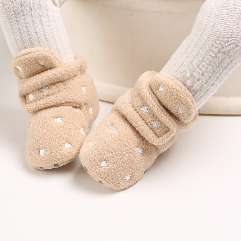 Cute plush soft sole shoes for 20-24 inch Reborn Dolls