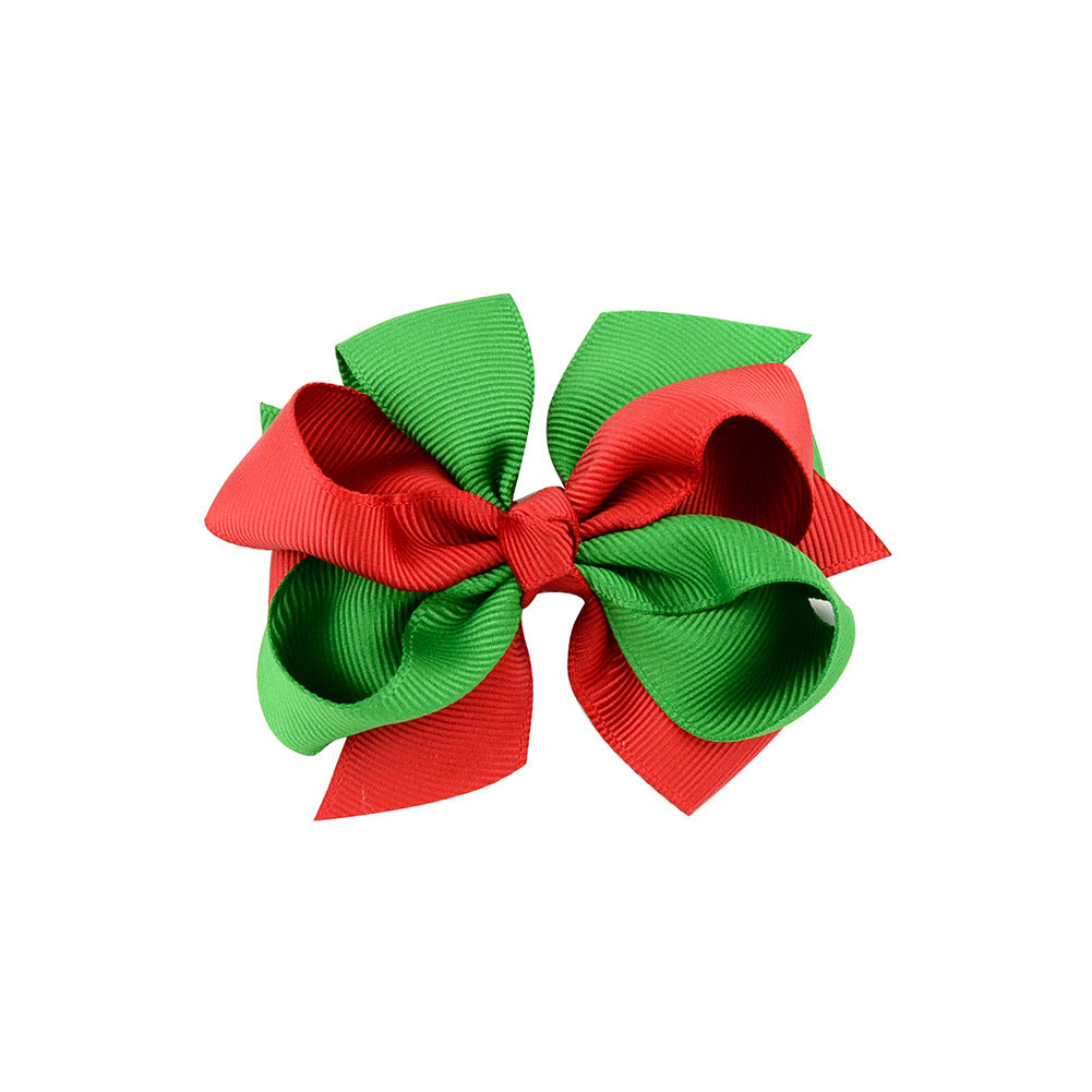 Christmas bow 4.5 cm hairpin