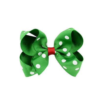 Christmas bow 4.5 cm hairpin