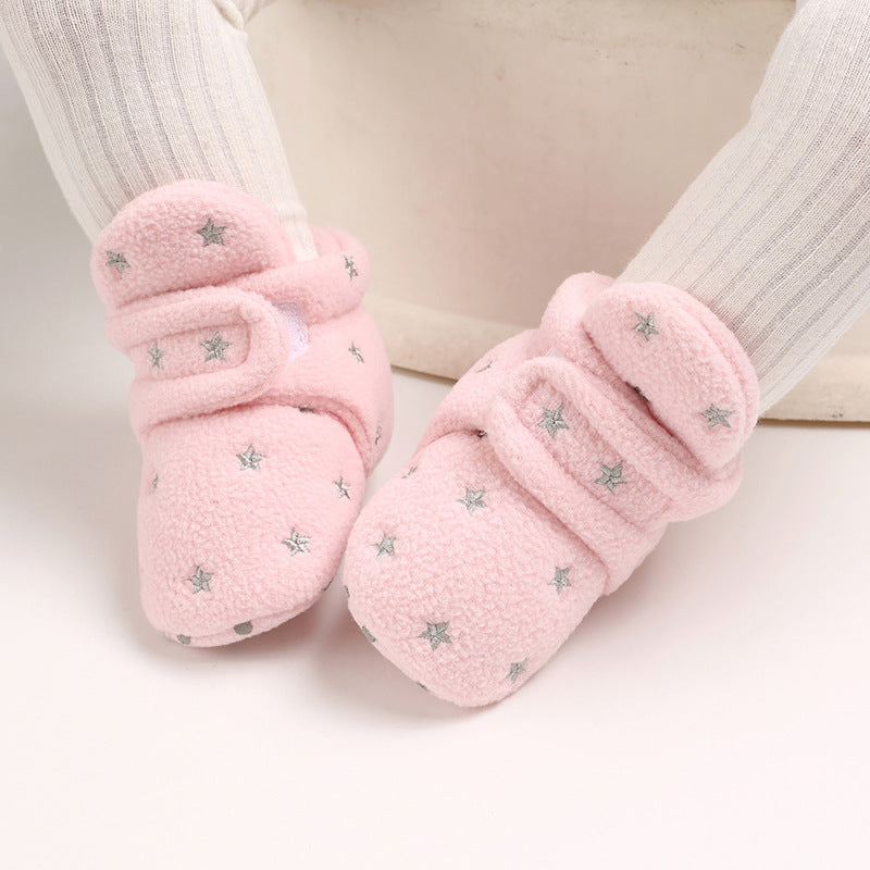 Cute plush soft sole shoes for 20-24 inch Reborn Dolls