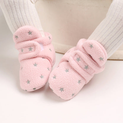 Cute plush soft sole shoes for 20-24 inch Reborn Dolls