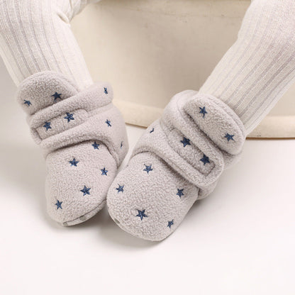 Cute plush soft sole shoes for 20-24 inch Reborn Dolls