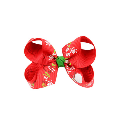 Christmas bow 4.5 cm hairpin