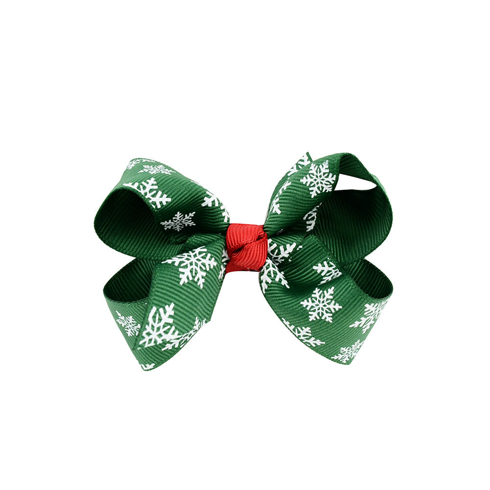 Christmas bow 4.5 cm hairpin