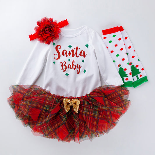 4 Piece Christmas Outfit for 21-23 Inch Reborn Dolls