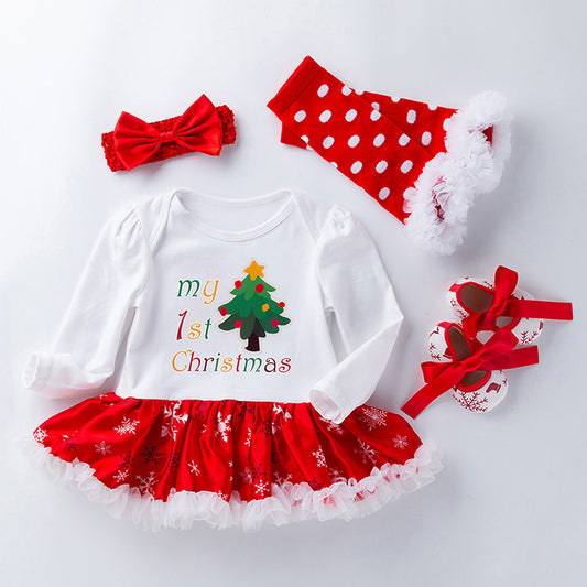 4 Piece Christmas Outfit for 21-23 Inch Reborn Dolls