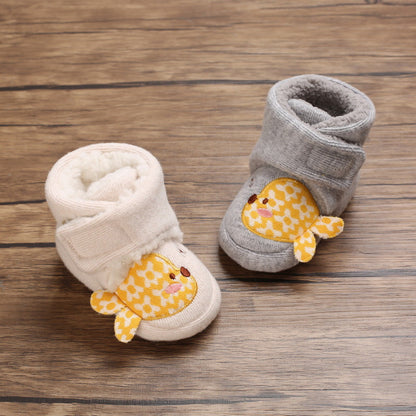 Cute Cartoon Shaped Plush Soft Sole Shoes for 20-24 inch Reborn Dolls