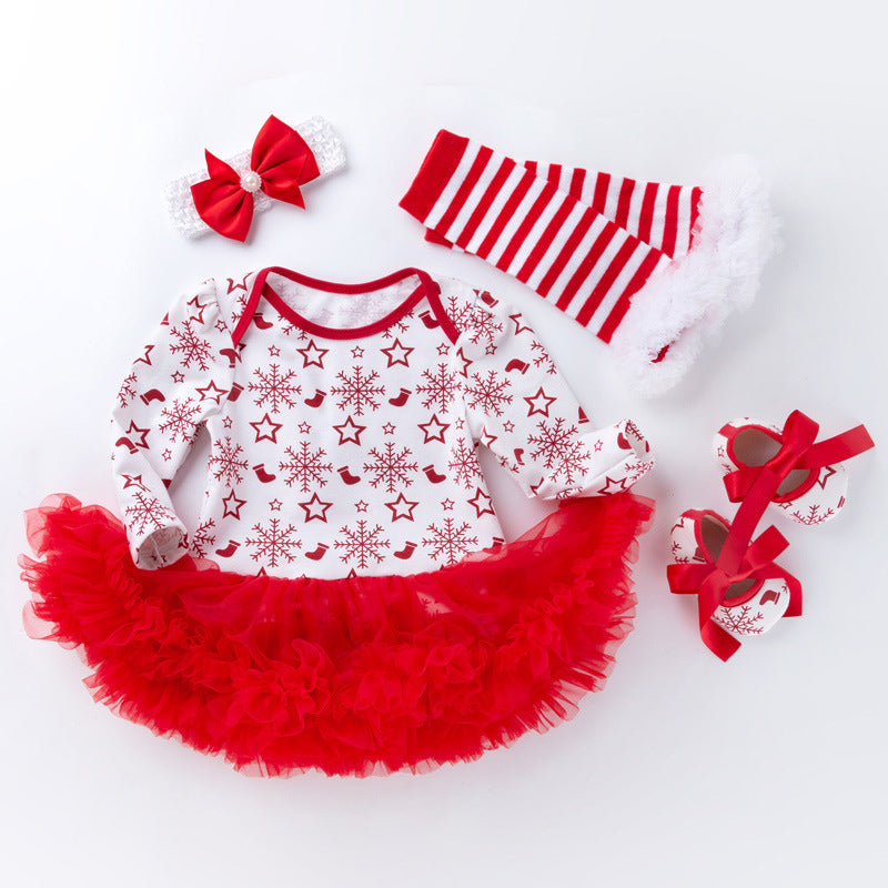 4 Piece Christmas Outfit for 21-23 Inch Reborn Dolls