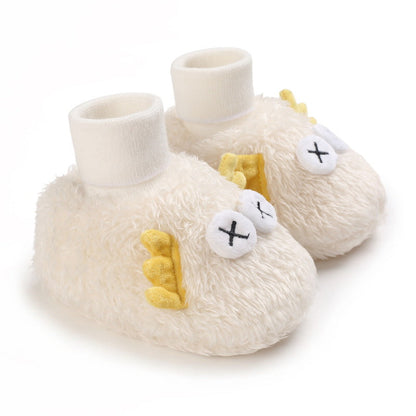 Cute Plush Soft Sole Shoes with Big Eyes for 20-24 inch Reborn Dolls