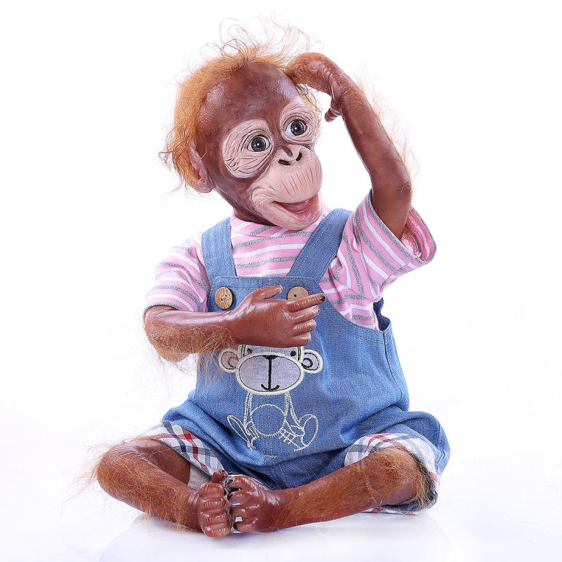 21 inch 52 cm 100% artist made Monkey Reborn Doll