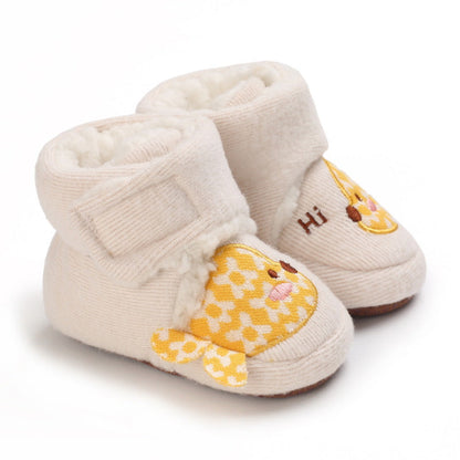 Cute Cartoon Shaped Plush Soft Sole Shoes for 20-24 inch Reborn Dolls