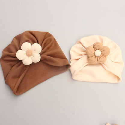 Set da 2 pezzi con cappello e calzini bambina a fiori carini