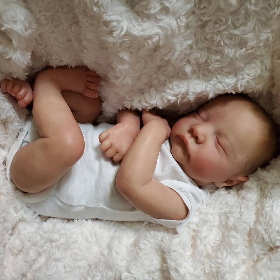 18 inch lifelike Grant In Close Eyes Reborn Dolls Boy