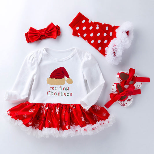 4 Piece Christmas Outfit for 21-23 Inch Reborn Dolls