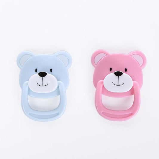 small bear magnetic pacifiers in 2 different colours