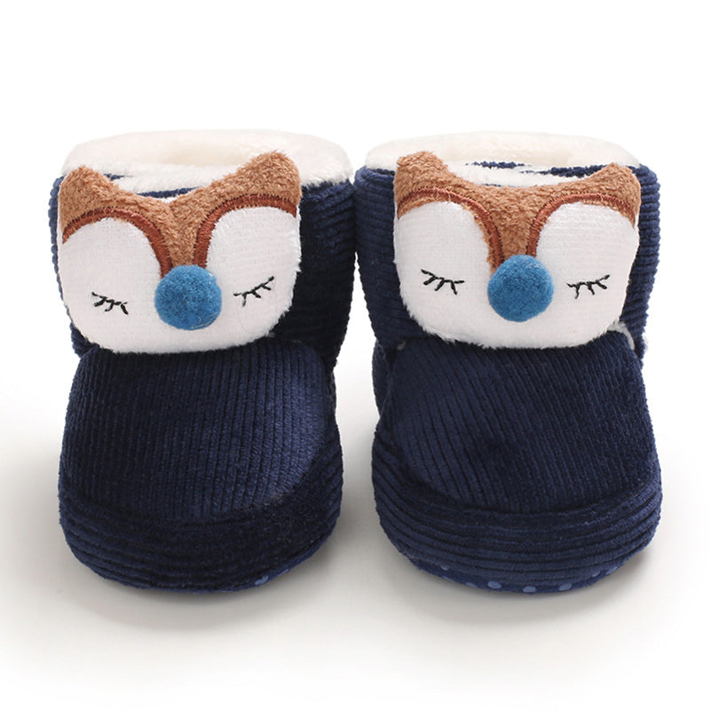 Cute plush soft sole shoes for 20-24 inch Reborn Dolls