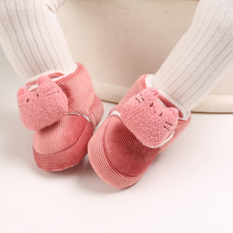 Cute plush soft sole shoes for 20-24 inch Reborn Dolls