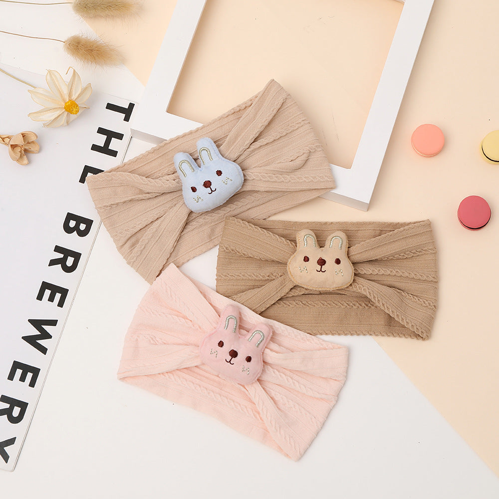 Cute nylon hair band with bunny