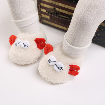 Cute plush soft sole shoes for 20-24 inch Reborn Dolls