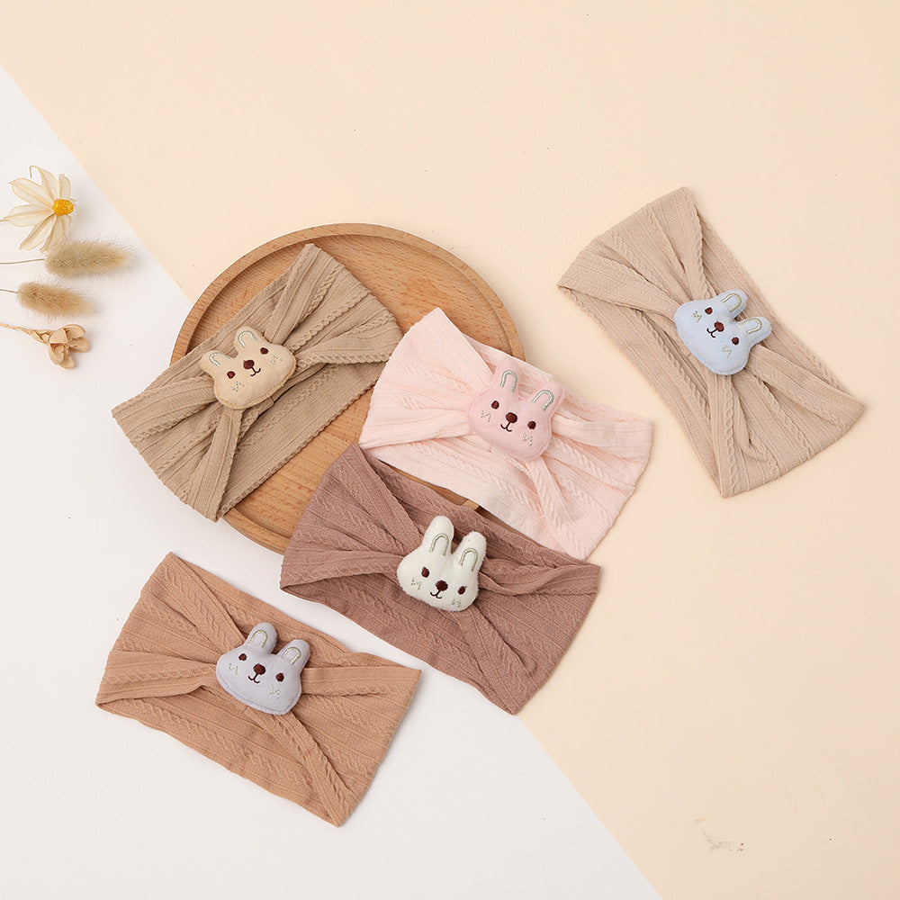 Cute nylon hair band with bunny