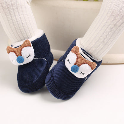 Cute plush soft sole shoes for 20-24 inch Reborn Dolls