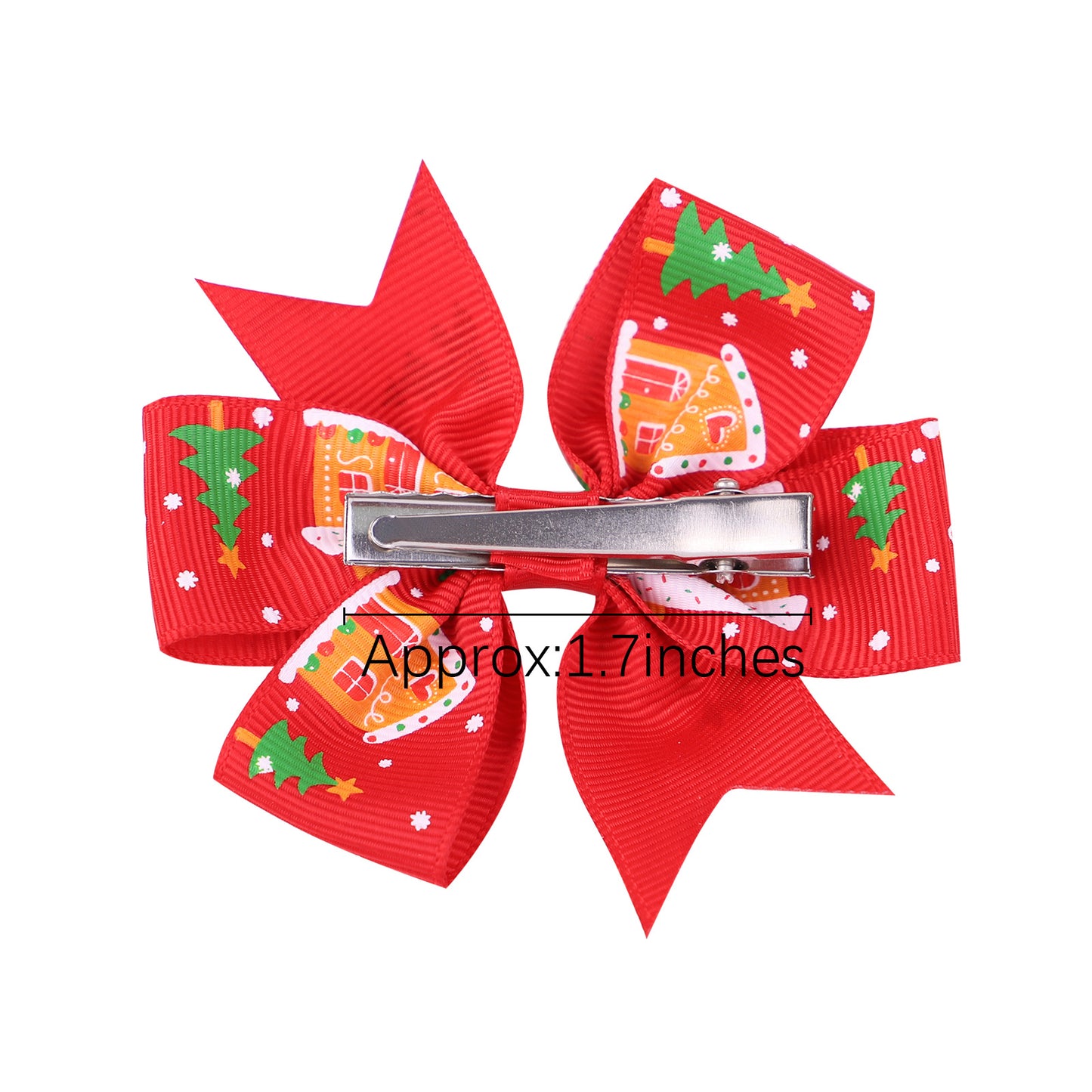 Cartoon hairpin with Christmas children's print