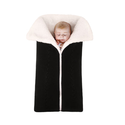 Warm knitted fleece sleeping bag for 17-24 inch Reborn Dolls