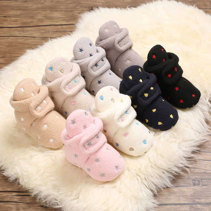 Cute plush soft sole shoes for 20-24 inch Reborn Dolls