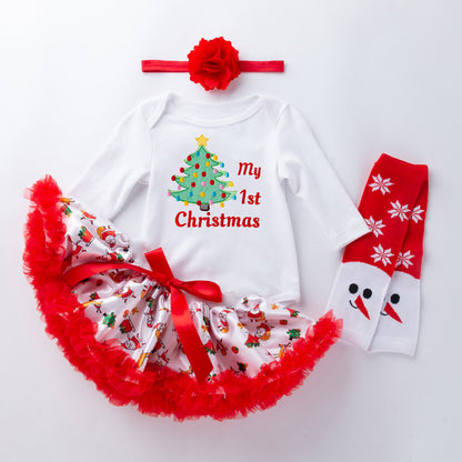 4 Piece Christmas Outfit for 21-23 Inch Reborn Dolls