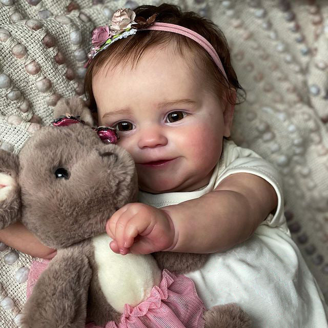 Cute Lura 20 Inch Reborn Doll with Open Eyes - Maddie