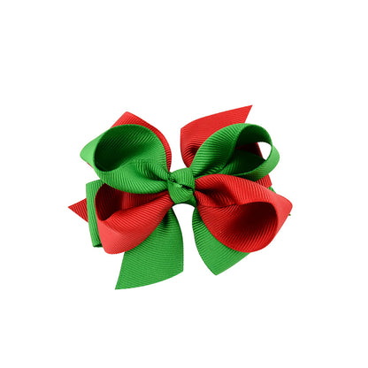 Christmas bow 4.5 cm hairpin