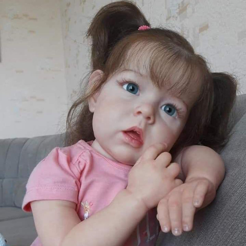 20 Inch Cute Debbie Short Hair Open Eyes Reborn Baby Dolls Girls