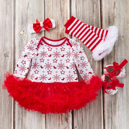 4 Piece Christmas Outfit for 21-23 Inch Reborn Dolls