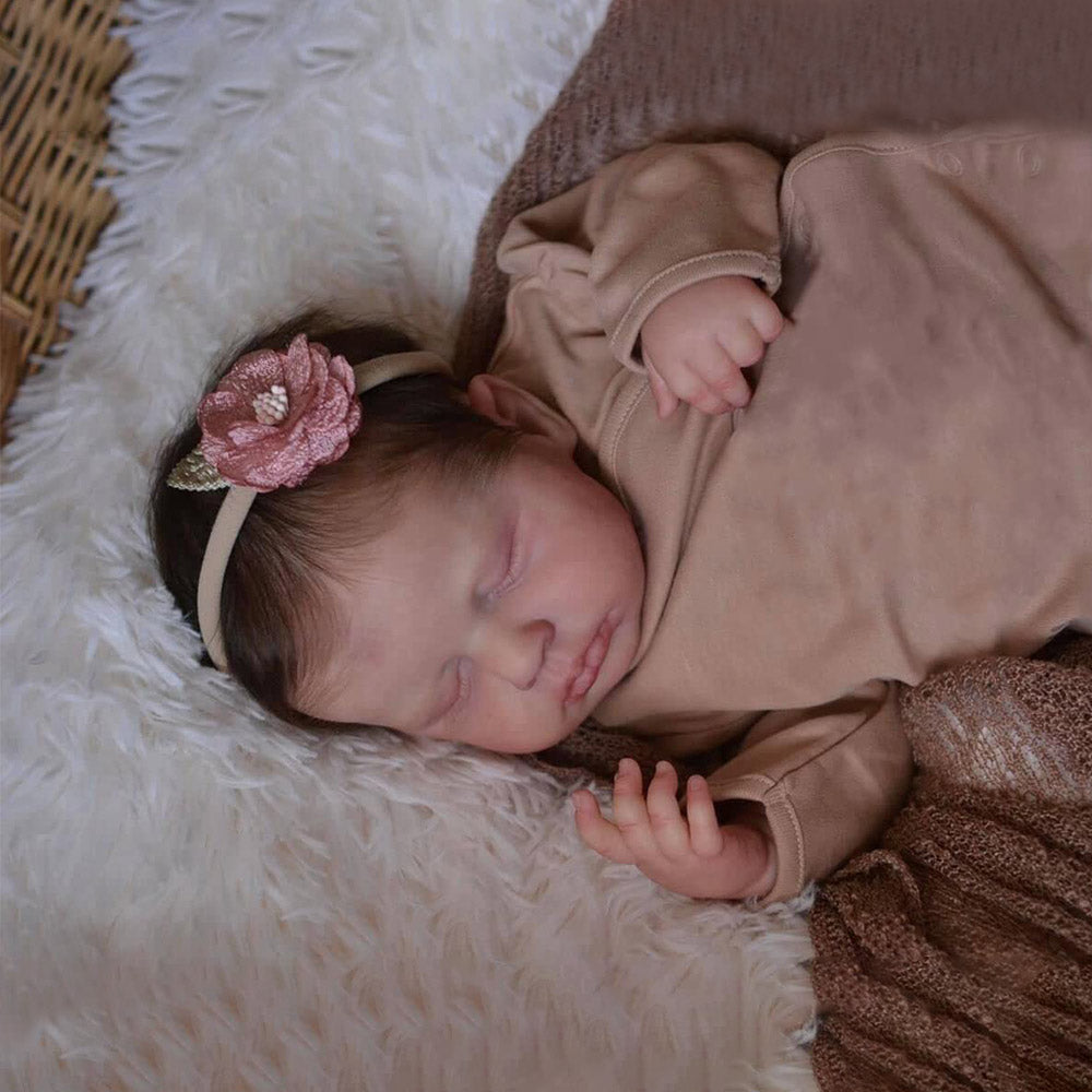 20 inch Cute Ina Reborn Doll Girls with Closed Eyes