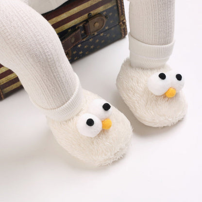 Cute Plush Soft Sole Shoes with Big Eyes for 20-24 inch Reborn Dolls