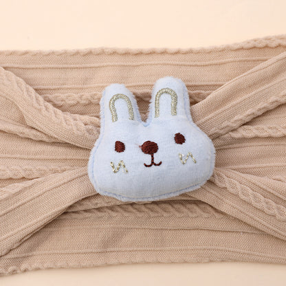 Cute nylon hair band with bunny