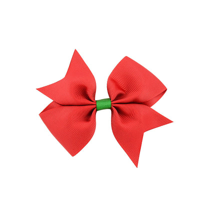 Christmas bow 4.5 cm hairpin