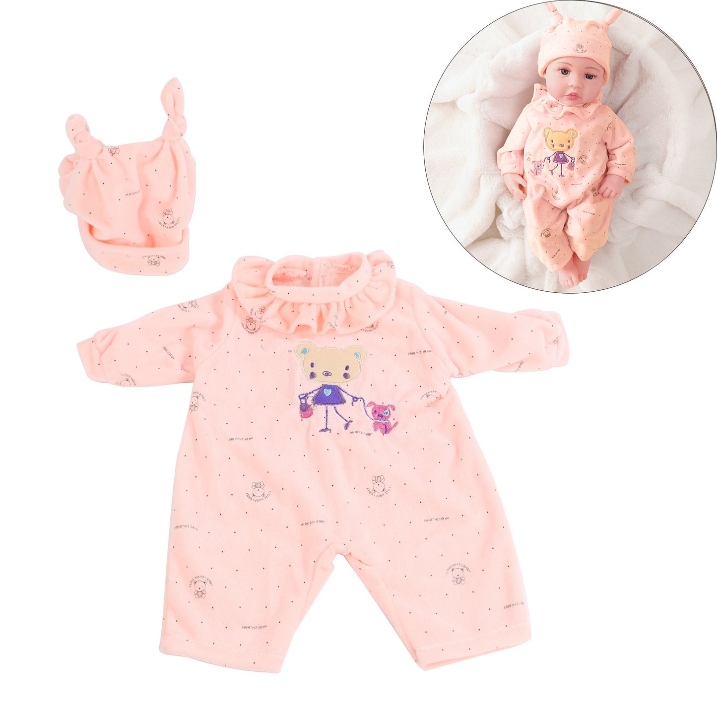 Clothes set for 17-19 inch reborn dolls