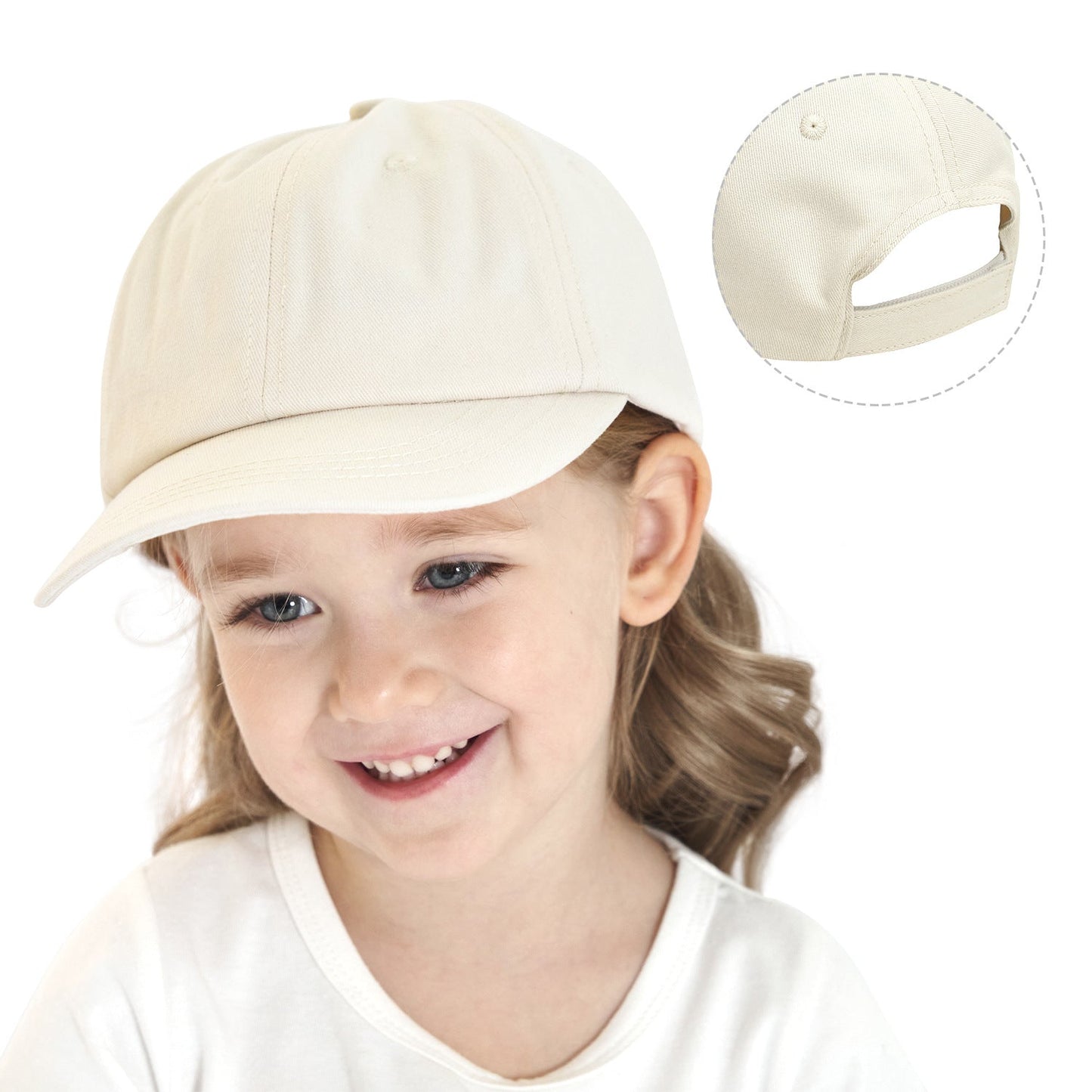 Solid color casual all-match children's cap