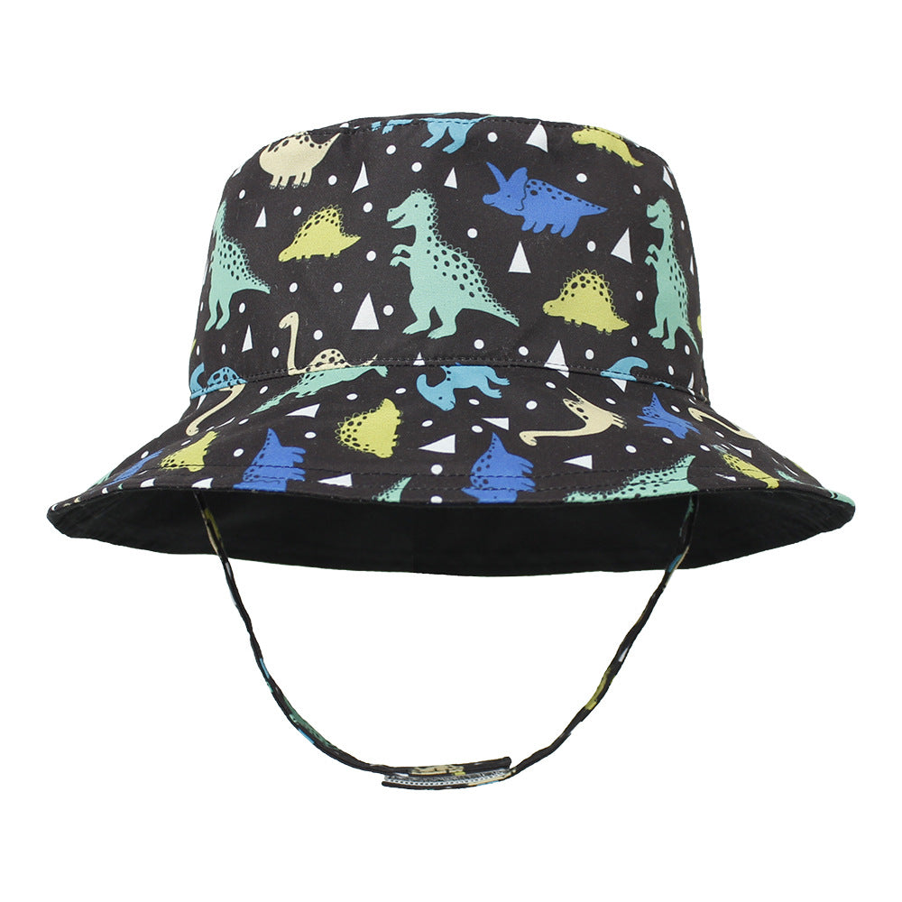 Outdoor Cartoon Print Kids Bucket Hat