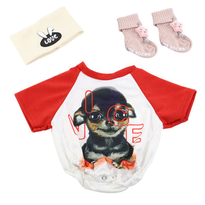 3 Pieces Cartoon Reborn Doll Clothes for 22-24 inch Reborn Dolls