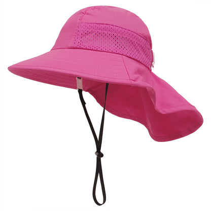 Lightweight and breathable mesh sun protection bucket hat for kids