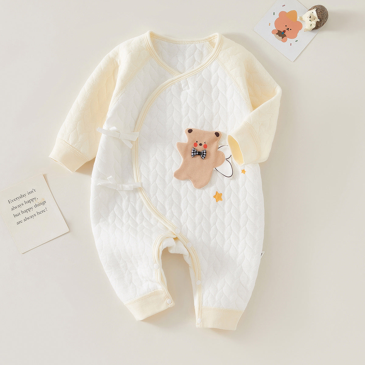 Little Bear Warm Long Sleeve Onesie for 20-27 inch Reborn Dolls