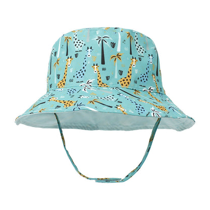 Outdoor Cartoon Print Kids Bucket Hat