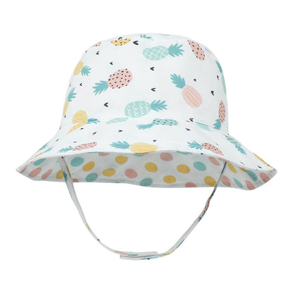 Cappello a secchiello per bambini con stampa di cartoni animati all'aperto