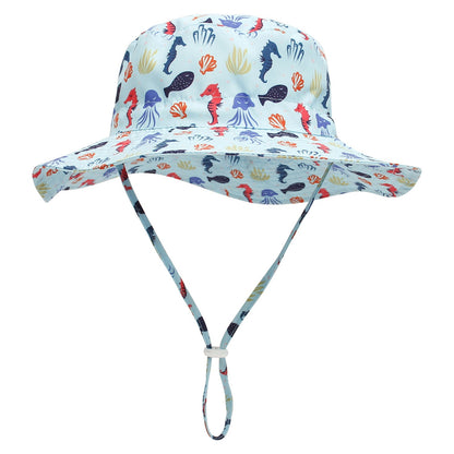 New children's bucket hat with breathable sun protection