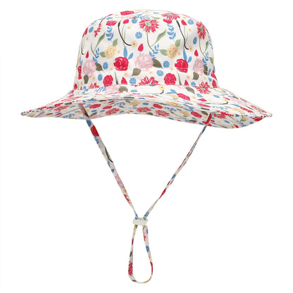 New children's bucket hat with breathable sun protection