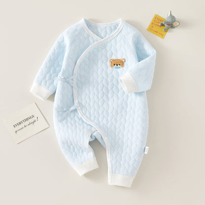 Bear Head Long Sleeve Warm Romper for 20-27 inch Reborn Dolls